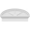 Ekena Millwork Elliptical 3 Spoke Architectural Grade PVC Combination Pediment, 28"W x 13-7/8"H x 2-3/4"P PEDPC028X140ELL03 - alternate 6